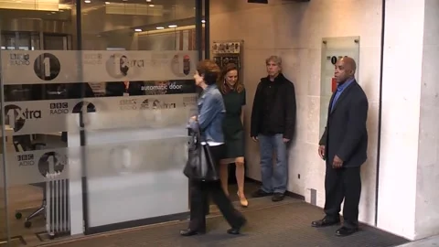 Natalie Portman seen at the BBC studios in 2013 Stock Footage 167946159