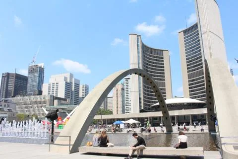 Nathan Phillips Square in Toronto! Foto stock
