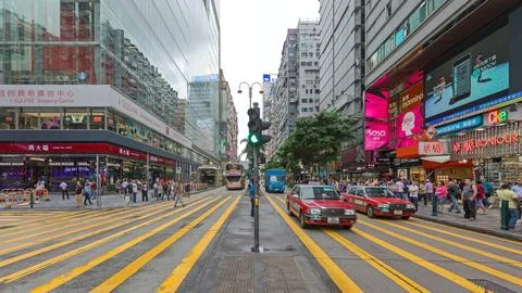 Nathan Road Crossing Foto stock