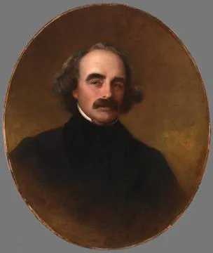 Nathaniel Hawthorne Stock Illustration