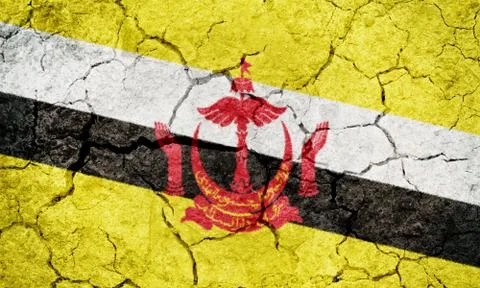 Nation of Brunei, the Abode of Peace flag Stock Illustration