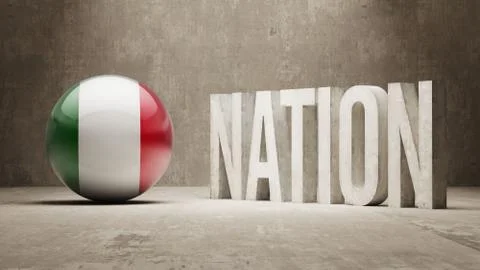 Nation Concept. Stock Illustration