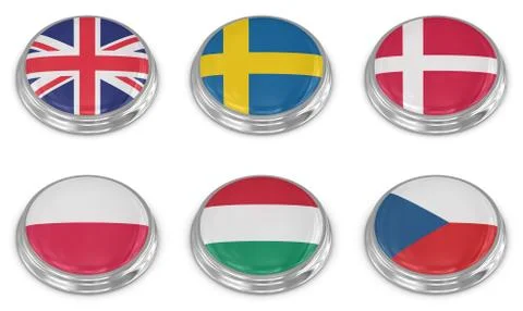 Nation flag icon set Stock Illustration