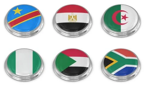 Nation flag icon set Stock Illustration