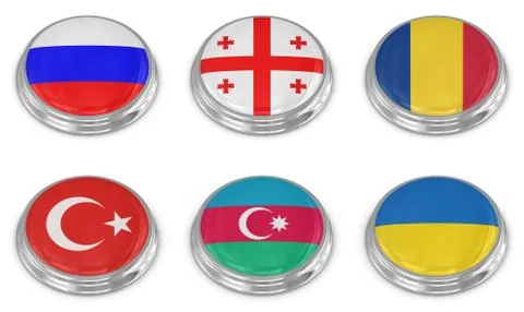 Nation flag icon set Stock Illustration