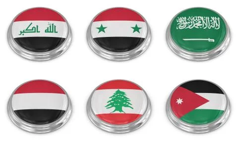 Nation flag icon set Stock Illustration
