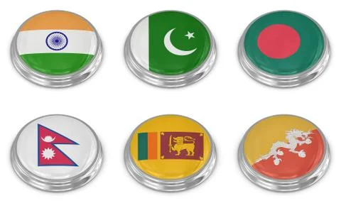 Nation flag icon set Stock Illustration
