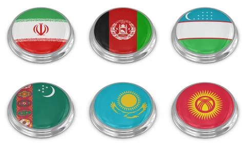 Nation flag icon set Stock Illustration