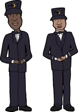 Nation of islam men Illustrazione stock