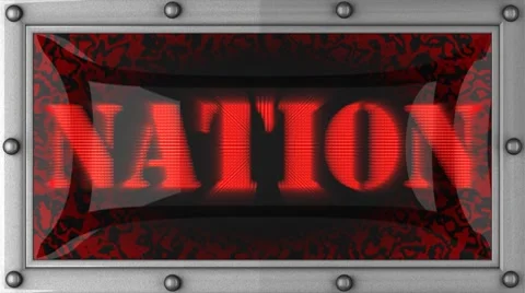Nation on led Vídeos de archivo 8748710