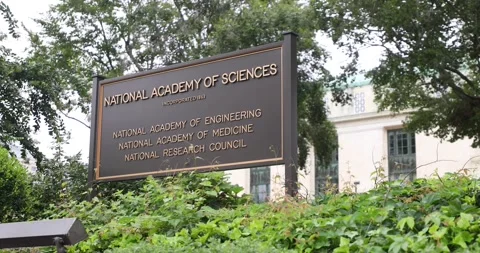 The National Academy of Sciences in Washington, DC Stock Footage 136974654