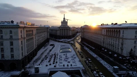 National Assembly building at Serdica, Sofia, Bulgaria, Europe 스톡 동영상 112098316