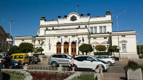 National Assembly, Sofia, Bulgaria Video stock 152834207