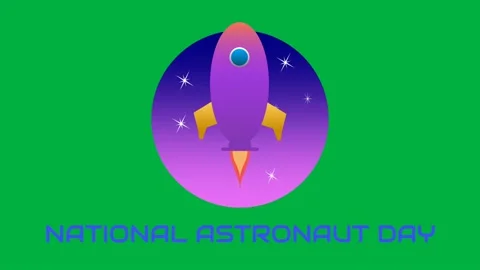 National astronaut day Stock Footage 184540547