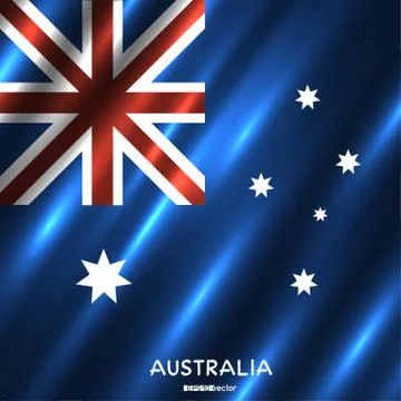 National Australia flag background Stock Illustration