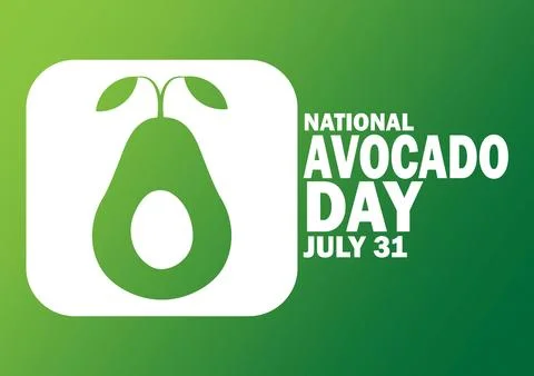 National Avocado Day Vector Template Design Illustration Stockillustratie
