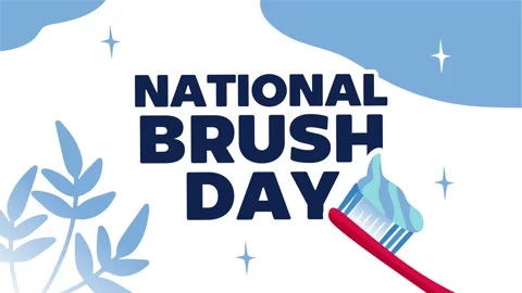 National Brush Day 스톡 동영상 306993508