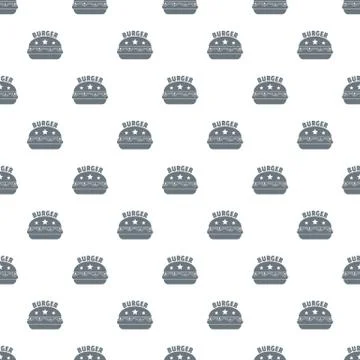 National burger pattern seamless Illustrazione stock