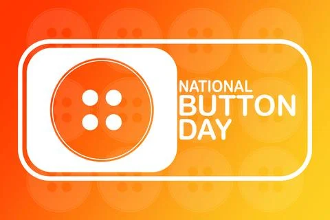 National Button Day Vector illustration Stock-Illustration