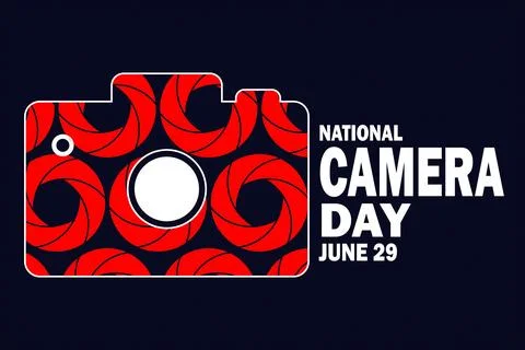 National Camera Day Illustrazione stock