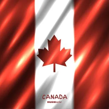 National Canada flag background Stock Illustration