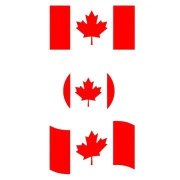 National Canada flag. button flag Canada. Canada flag. Stock Illustration