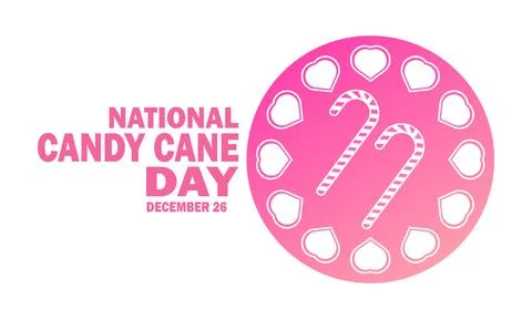 National Candy Cane Day, background design wallpaper Иллюстрация