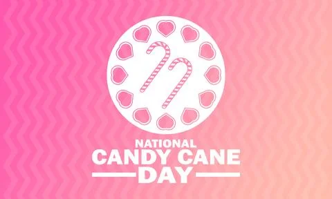 National Candy Cane Day, background design wallpaper 库存插图