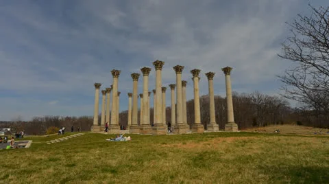 National Capitol Columns Stock Footage 26989362