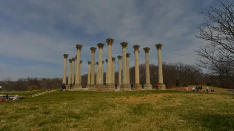 National Capitol Columns Stock Footage 26989524