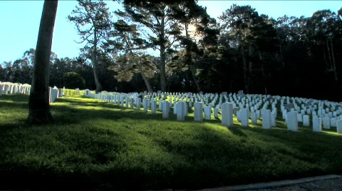 National Cemetery Stock Footage