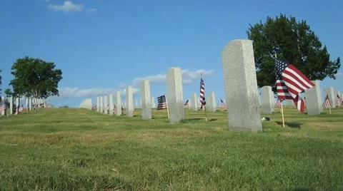 National Cemetery Video stock 11977474