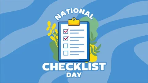 National Checklist Day Stock Footage 306993566