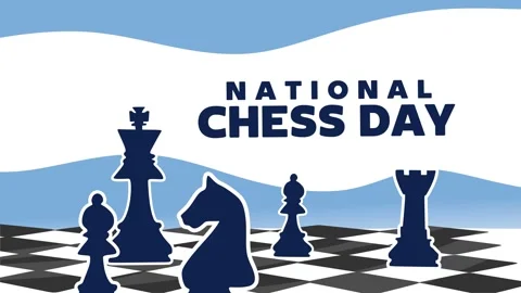 National Chess Day Vídeo Stock 306994403
