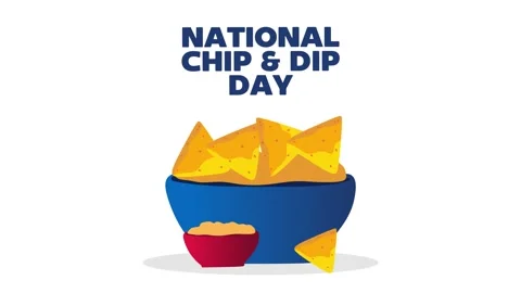 National Chip and Dip Day 스톡 동영상 320032948