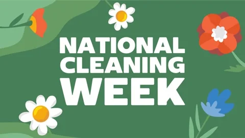 National cleaning week for better cleanliness Stock Footage 345220247