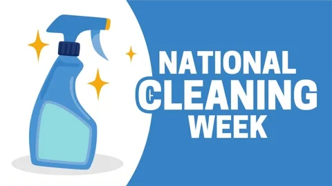 National cleaning week for better cleanliness Stock Footage 345220251