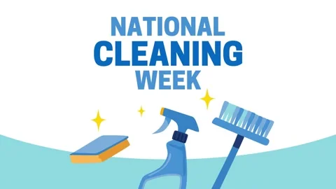 National cleaning week for better cleanliness Stock Footage 345220305