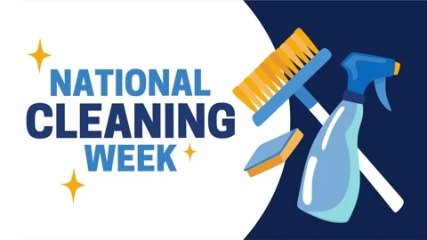 National cleaning week for better cleanliness Stock Footage 345220343