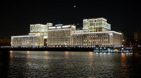 National command center Defence of Russian Federation. 動画素材 53806464