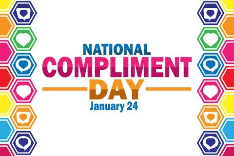 National Compliment Day 库存插图