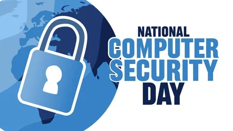 National Computer Security Day for better computer security Video stock 333658314