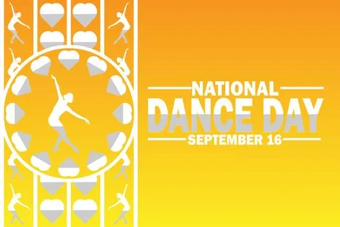 National Dance Day Vector Template Design Illustration 库存插图