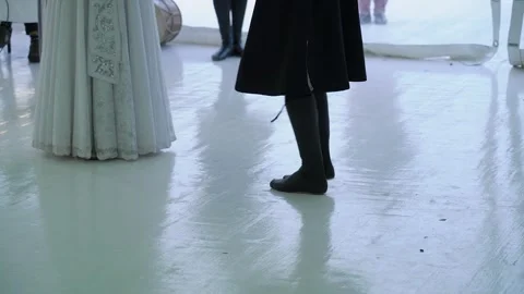 National dance, legs of a dancing man 스톡 동영상 306149060
