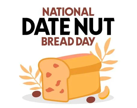 National Date Nut Bread Day 스톡 일러스트