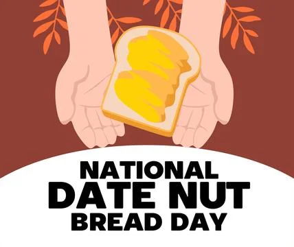 National Date Nut Bread Day 스톡 일러스트