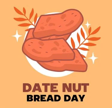 National Date Nut Bread Day 스톡 일러스트