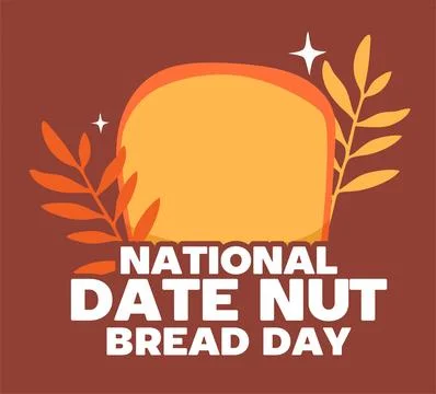National Date Nut Bread Day 스톡 일러스트