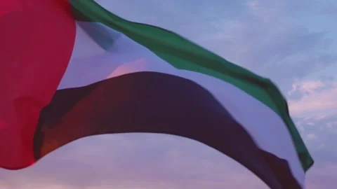 National Day and UAE Flag Day concept Stock Footage 162897475