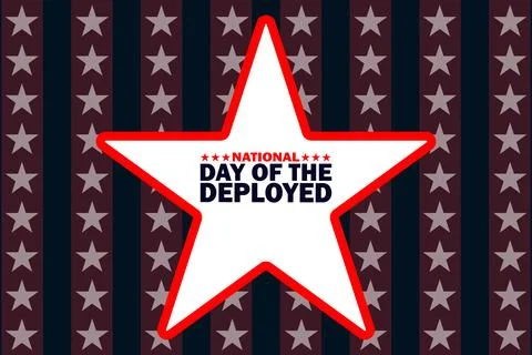 National Day Of The Deployed Stock Illustration